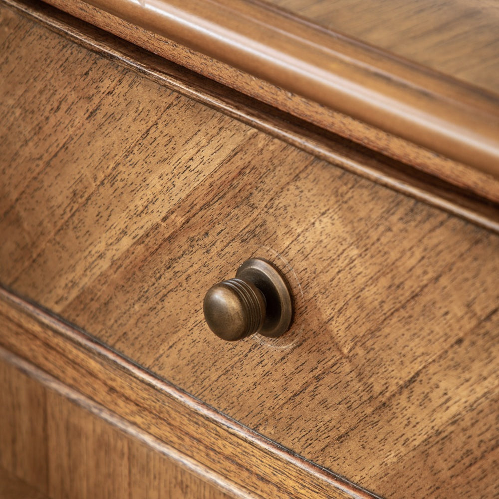 Gallery Interiors Highgate 2 Door 1 Drawer Sideboard in Natural Wood