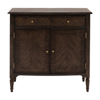 Gallery Interiors Melody 2 Door/1 Drawer Sideboard in Brown