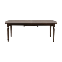 Gallery Interiors Melody Extending Dining Table in Brown