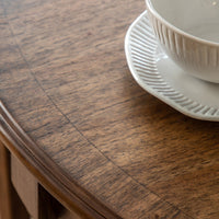 Gallery Interiors Highgate Extending Round Dining Table in Brown