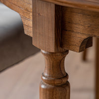 Gallery Interiors Highgate Extending Round Dining Table in Brown