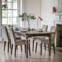 Gallery Interiors Set of 2 Highgate Dining Chair in Dove Velvet