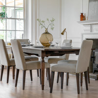 Gallery Interiors Set of 2 Highgate Dining Chair in Dove Velvet