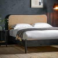 Gallery Interiors Sawyer Bed in Black & Natural King