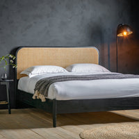 Gallery Interiors Sawyer Bed in Black & Natural King