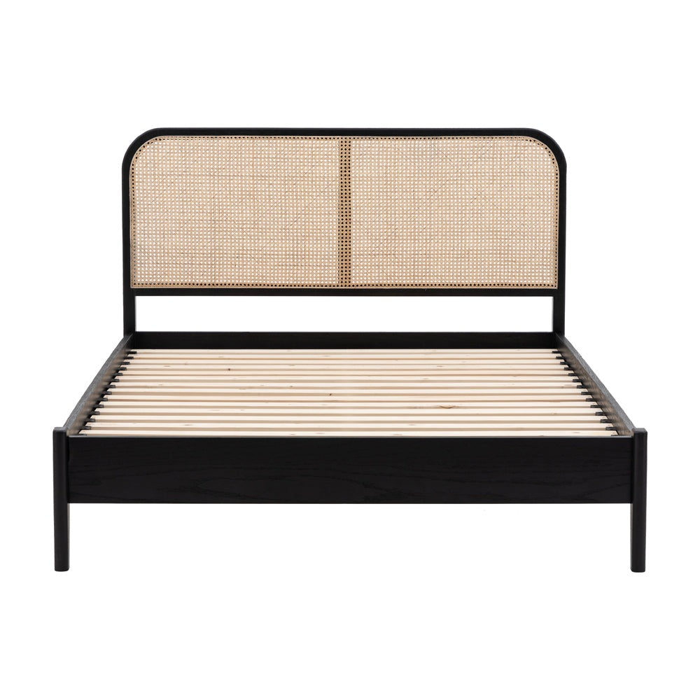 Gallery Interiors Sawyer Bed in Black & Natural Double