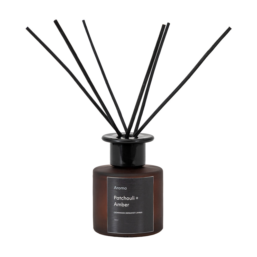 Gallery Interiors Aroma 100ml Reed Diffuser Patchouli & Amber Scent