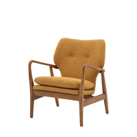 Gallery Interiors Kensal Armchair in Ochre