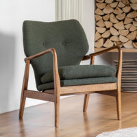 Gallery Interiors Kensal Armchair in Green