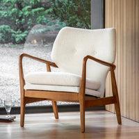 Gallery Interiors Kensal Armchair in Cream