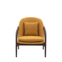 Gallery Interiors Alesso Armchair in Ochre