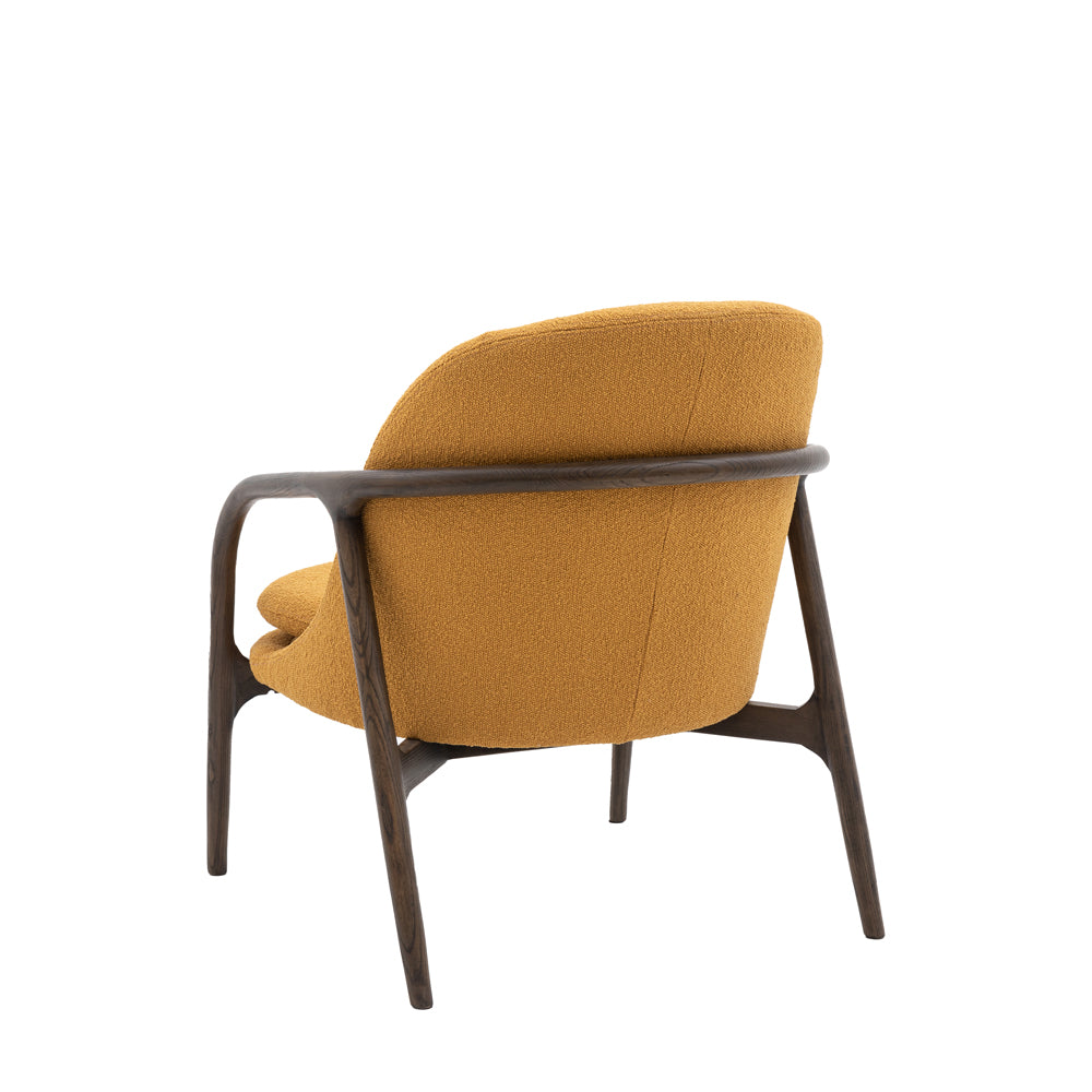 Gallery Interiors Alesso Armchair in Ochre