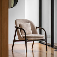 Gallery Interiors Alesso Armchair in Taupe