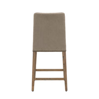 Gallery Interiors Set of 2 Rom Bar Stool in Cement