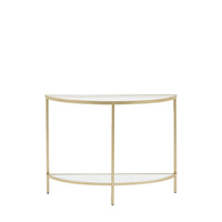 Gallery Interiors Hodson Console Table in Champagne