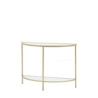 Gallery Interiors Hodson Console Table in Champagne