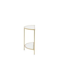 Gallery Interiors Hodson Console Table in Champagne