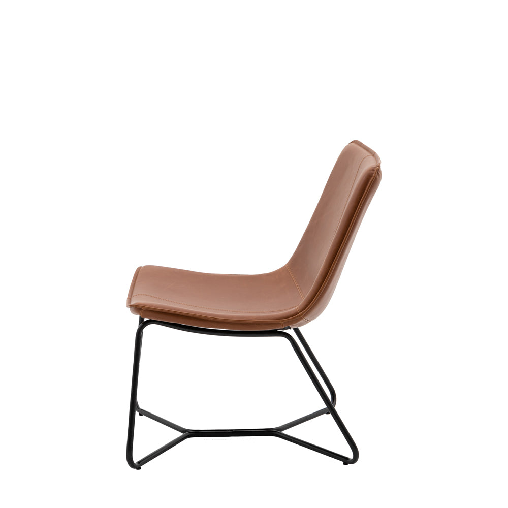 Gallery Interiors Hawkline Lounge Chair in Brown