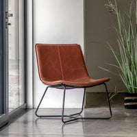 Gallery Interiors Hawkline Lounge Chair in Brown