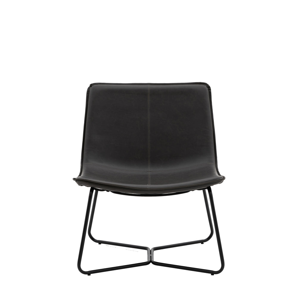 Gallery Interiors Hawkline Lounge Chair in Charcoal