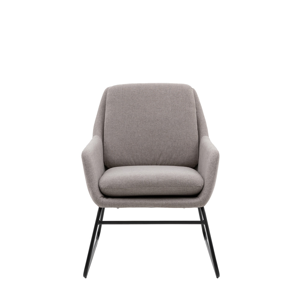 Fenton Accent Chair in Light Grey GalleryDirect 1