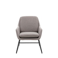 Gallery Interiors Fenton Accent Chair in Light Grey