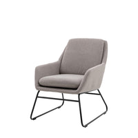 Gallery Interiors Fenton Accent Chair in Light Grey