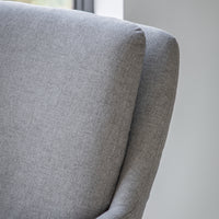 Gallery Interiors Fenton Accent Chair in Light Grey