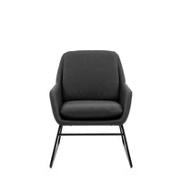 Gallery Interiors Fenton Accent Chair in Charcoal