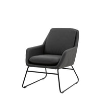 Gallery Interiors Fenton Accent Chair in Charcoal