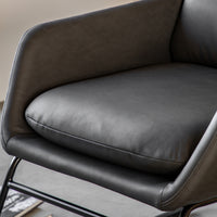 Gallery Interiors Fenton Accent Chair in Charcoal