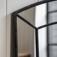 Gallery Interiors Shurrock Wall Mirror in Black 80x150cm