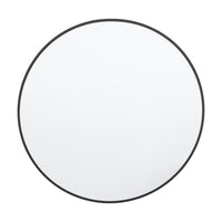 Gallery Interiors Yarlett Round Wall Mirror in Black