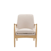 Gallery Interiors Carra Armchair in Natural Linen