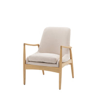 Gallery Interiors Carra Armchair in Natural Linen