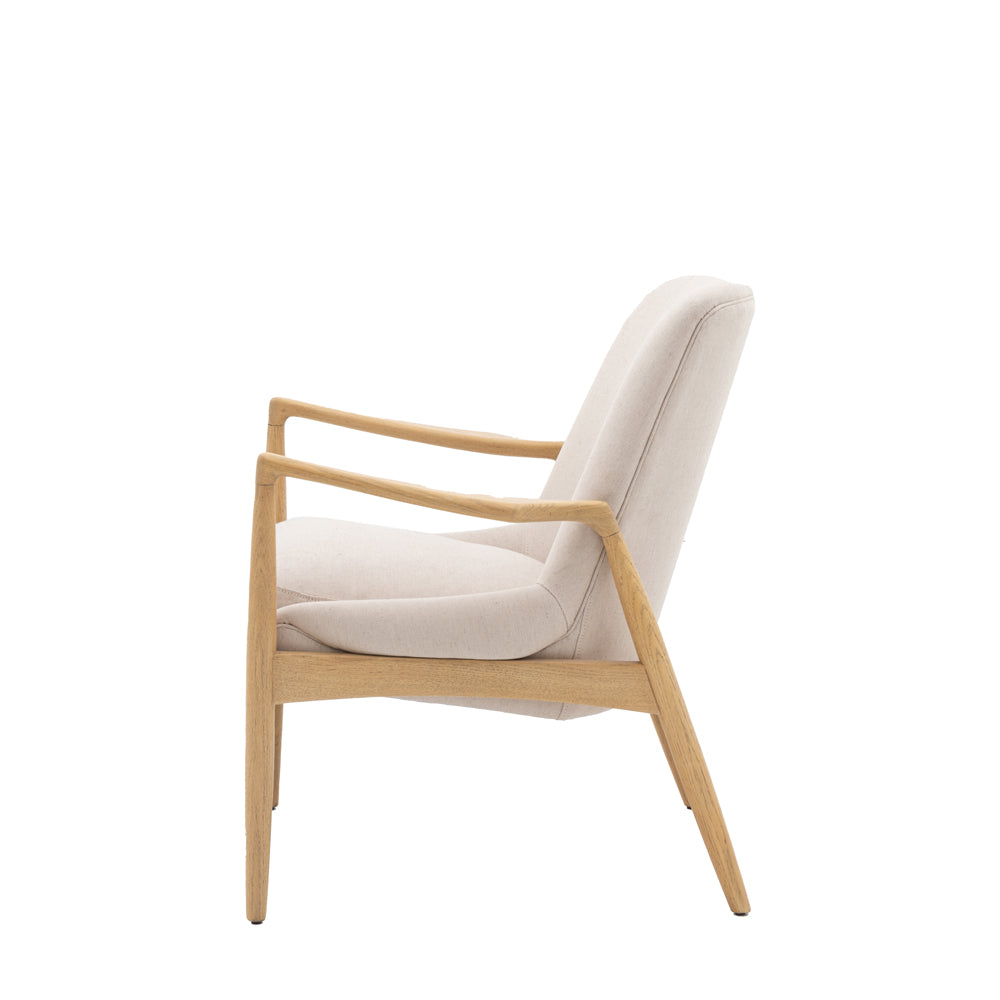 Gallery Interiors Carra Armchair in Natural Linen