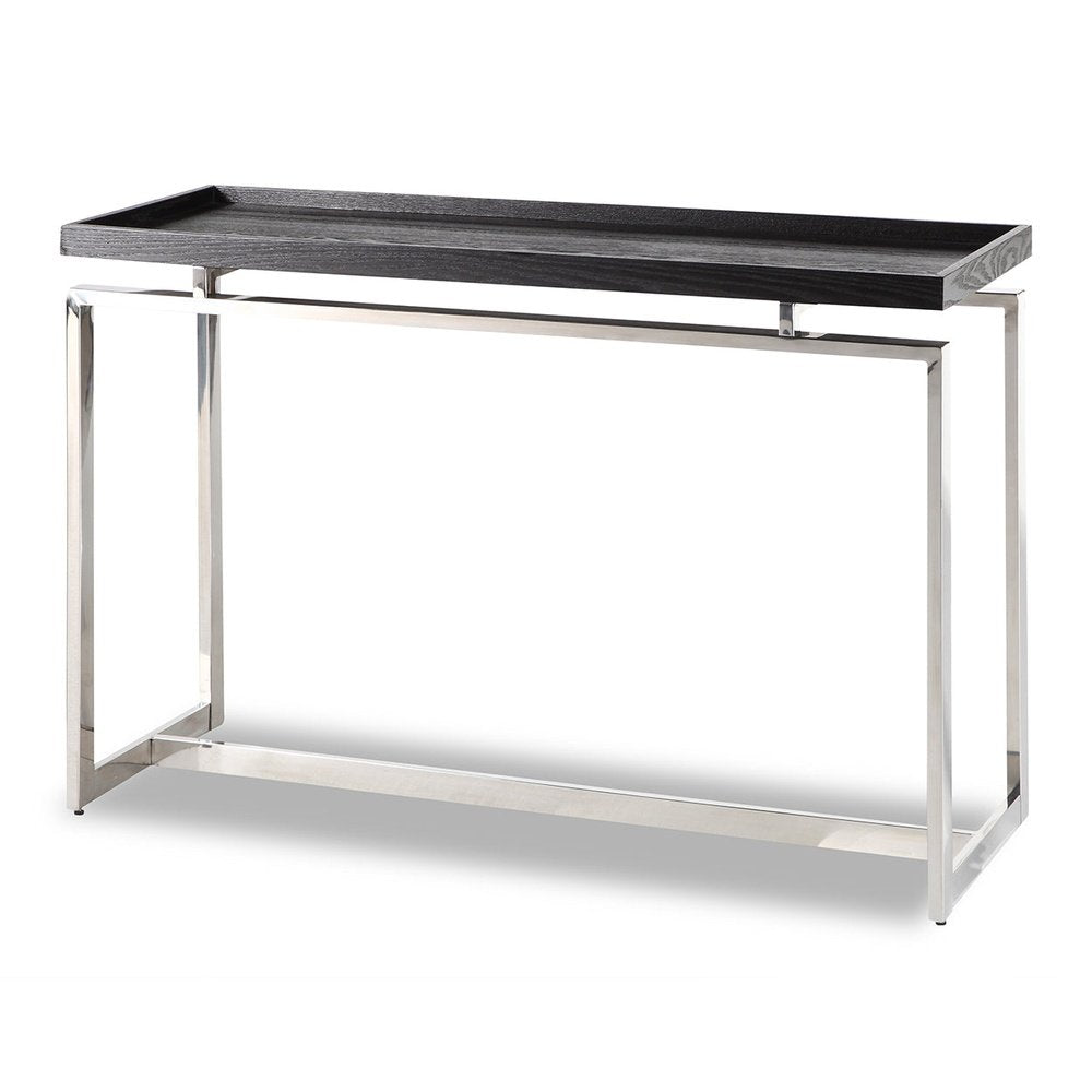  LiangAndEimilLarge-Liang & Eimil Malcom Console Table Polished Stainless Steel-Black 61 