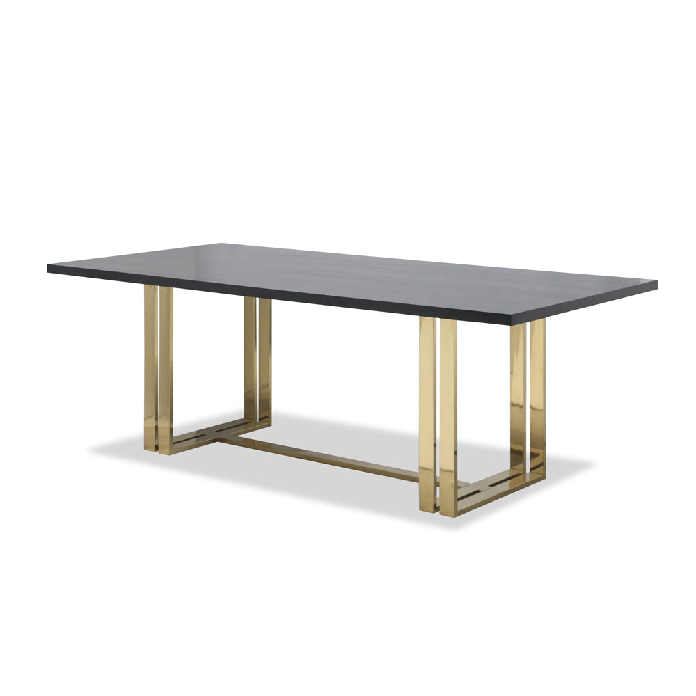 Lennox Rectangular Dining Table - Gold LiangAndEimil 2