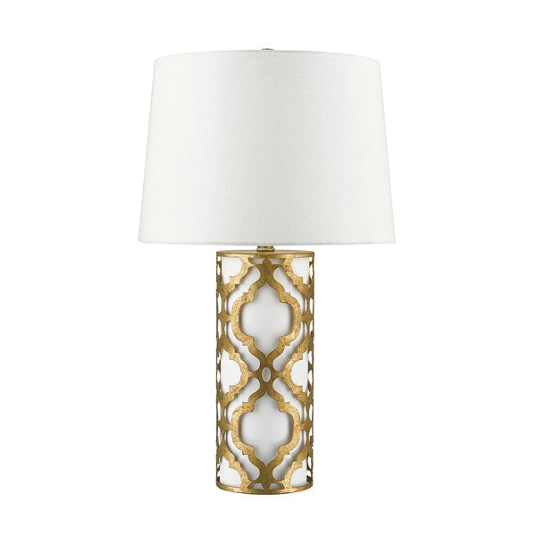 Elstead Arabella 1 Light Table Lamp Distressed Gold