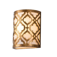 Elstead Arabella 1 Light Wall Light Distressed Gold