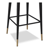 Liang & Eimil Jersey Bar Stool Kaster Mushroom Velvet