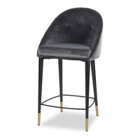 Liang & Eimil Arden Counter Stool Gainsborough Nickel Grey