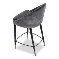 Liang & Eimil Arden Counter Stool Gainsborough Nickel Grey