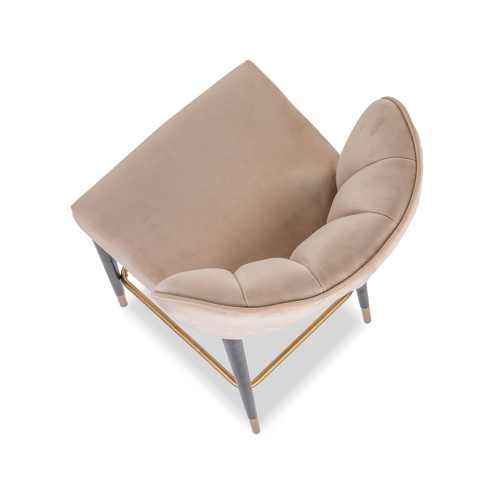 Maya Counter Stool - Kaster Mushroom Velvet LiangAndEimil 4