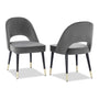Liang & Eimil Yves Set Of 2 Dining Chairs Kaster Slate