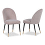Liang & Eimil Set Of 2 Alfa Dining Chairs Gainsborough Dorian Grey