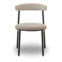 Liang & Eimil Set Of 2 Nook Dining Chairs Boucle Taupe