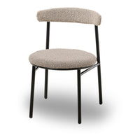 Liang & Eimil Set Of 2 Nook Dining Chairs Boucle Taupe