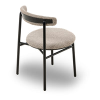 Liang & Eimil Set Of 2 Nook Dining Chairs Boucle Taupe