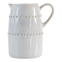 Gallery Interiors Alon Organic Beaded Jug White